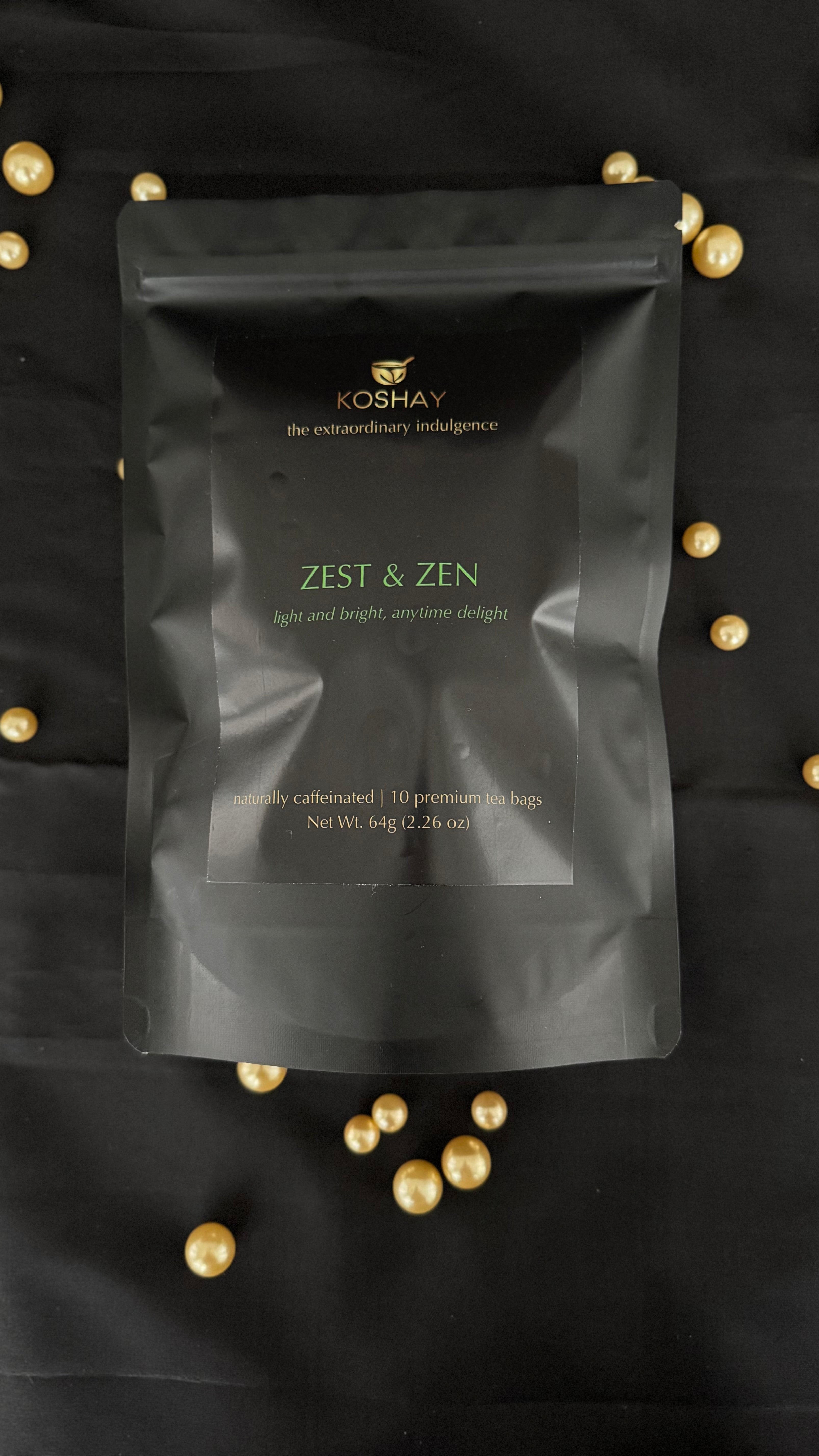 Zest & Zen | Green Tea | Light and Bright, Anytime Delight